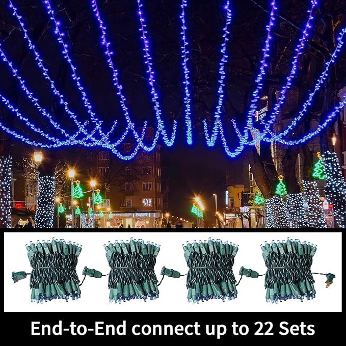 60 Count Blue - String Lights - LED Christmas Lights, Mini led Lights for Indoor Outdoor Home Holiday Party Wedding Independence Day Decoration-CasaMuseHome