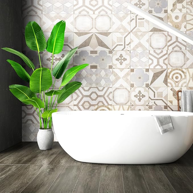 5.5ft Artificial Silk Bird of Paradise Palm Tree (65in) with 12 Trunks Faux Tree and Plastic Nursery Pot, Fake Plant for Office House Farmhouse Living Room Home Decor (Indoor/Outdoor)-CasaMuseHome