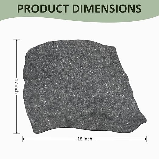 3 Pack Rubber Stepping Stones Outdoor Garden Rubber Pavers Pathway Walkway Paving Stones-CasaMuseHome