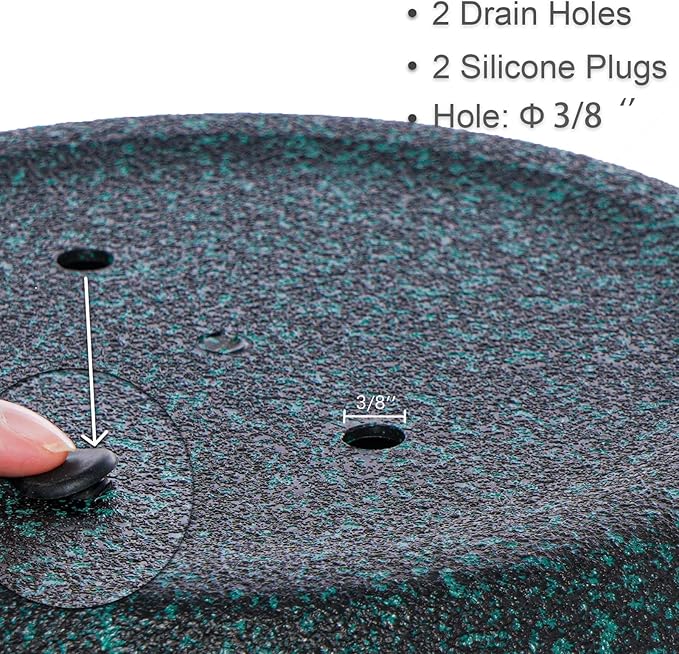 13 Inch 2 Pack Large Hanging Planters for Indoor Outdoor Plants, Plastic Hanging Basket Pots for House Plants Flowers, Black Speckles-CasaMuseHome