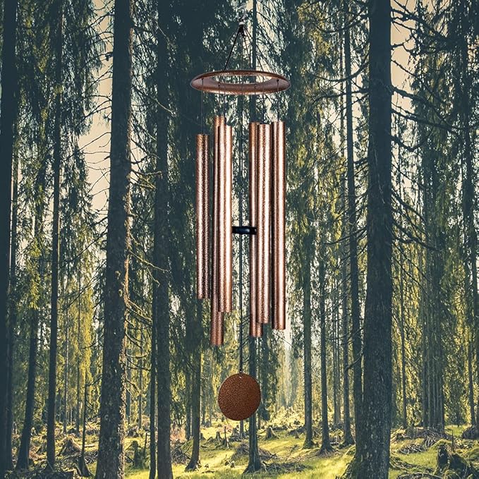 36 Inch Wind Chimes for Outside Deep Tone Sound Like Church Bell Memorial Christmas Copper Vein Thickness of Tube is 2.1mm Taiwan Made-CasaMuseHome