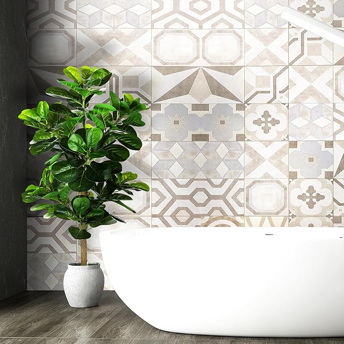 5ft Artificial Fiddle Leaf Fig Tree (60in) with Plastic Nursery Pot Faux Tree, Ficus Lyrata Fake Plant for Office House Farmhouse Living Room Home Decor (Indoor/Outdoor)-CasaMuseHome