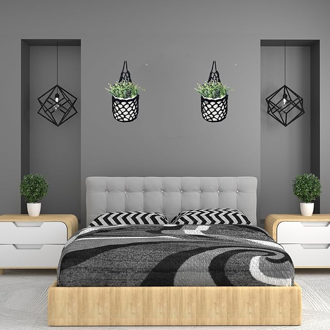 2PK Wall Planters for Indoor Plants, Macrame Plant Hanger | Wall Planter, Plant Hanger, Hanging Planter (2PK, for 6 inch Pot)-CasaMuseHome