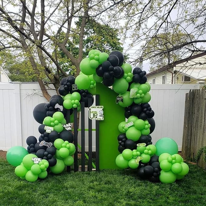 130pcs Lime Green Balloons Different Sizes 18" 12" 10" 5" Light Green Balloons for Birthday Dinosaur Baby Shower St. Patrick's Day Summer Jungle Forest Safari Party Decorations-CasaMuseHome