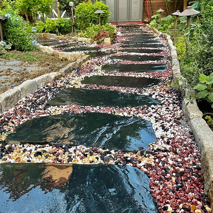 5LB Succulent and Cactus Gravel Pebbles, 1/5 Inch Natural Decorative Polished Stones, River Rocks for Vases Gardening Indoor and Outdoor Decorative Rocks, Colorful-CasaMuseHome