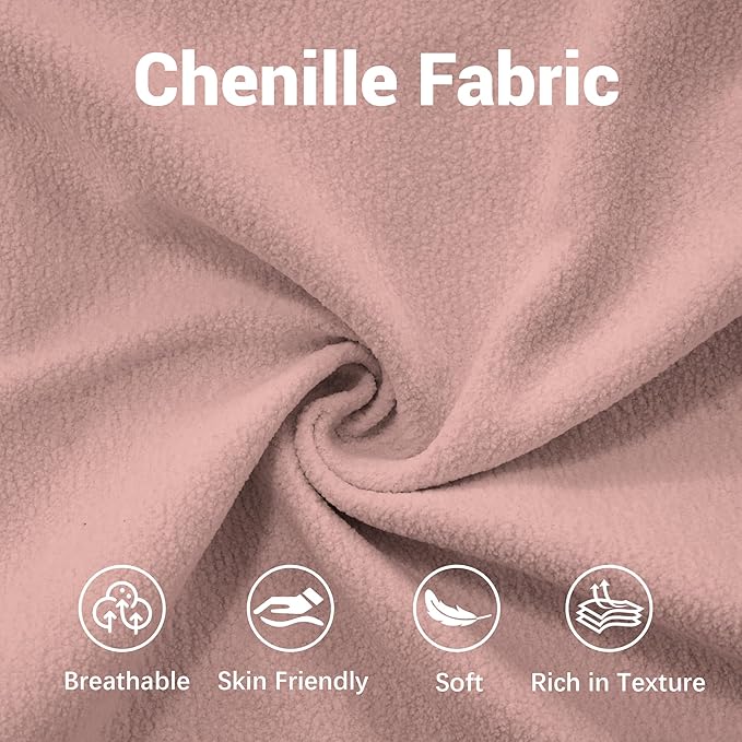 L Shaped Couch Sectional Couch, 4-Seater Cloud Couch Sectional Oversized Couch, Sofa Bed Couch with Round Bolster Armrests 6 Pillows, Modular Couch Home Sofa Living Room Couch(Pink)-CasaMuseHome