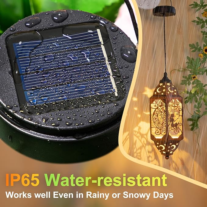 AA 600Mah Solar Light Replacement Top Parts for Solar Outdoor Lantern, Waterproof LED Lights for Yard, Garden, Patio Decor DIY Gifts (1Pack)-CasaMuseHome