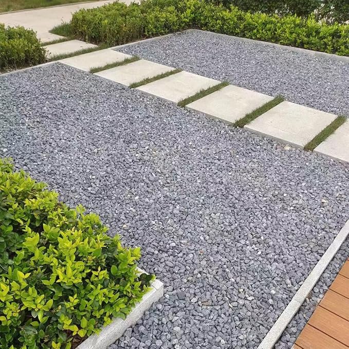 10LB Succulent and Cactus Gravel, 1/5 Inch Natural Decorative Polished Pebbles for Landscaping, Grey River Rocks for Plants, Vases, Aquariums, Terrarium and Outdoor Gardening-CasaMuseHome