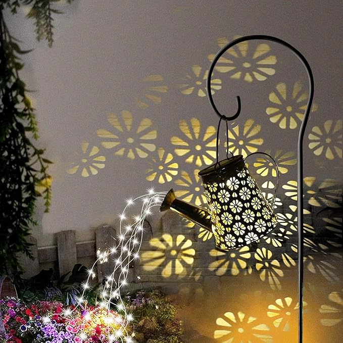 2 Pack Solar Watering Can with Lights,Solar Outdoor Garden Decor Waterproof Hanging Lantern Landscape Lights Outside Decorations for Yard Lawn Patio Gardening Gifts.-CasaMuseHome