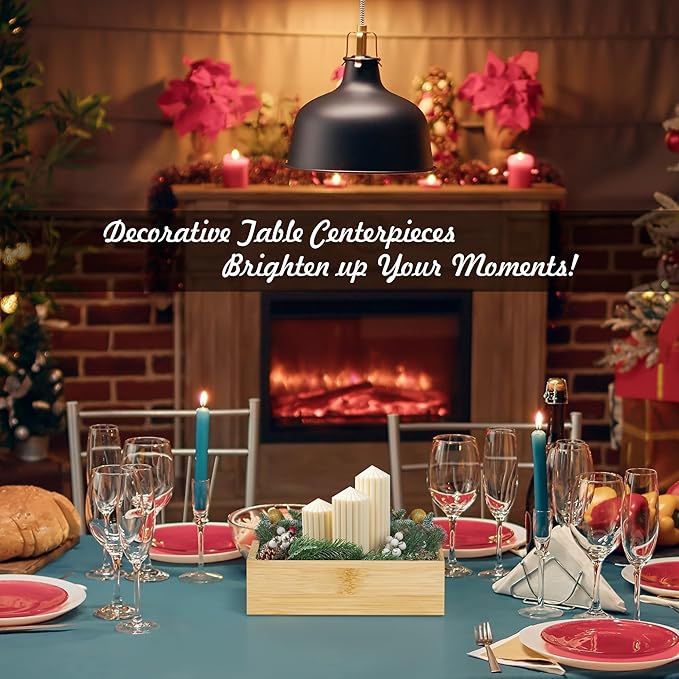 Kitchen Drawer Organizer Bins, Stackable Bamboo Drawer Organizer for Silverware, Flatware, Deep Office Desk Drawer Organizer Tray, Desktop Pen, Office Organization 9" x 6" x 2.5" (Set of 2)-CasaMuseHome