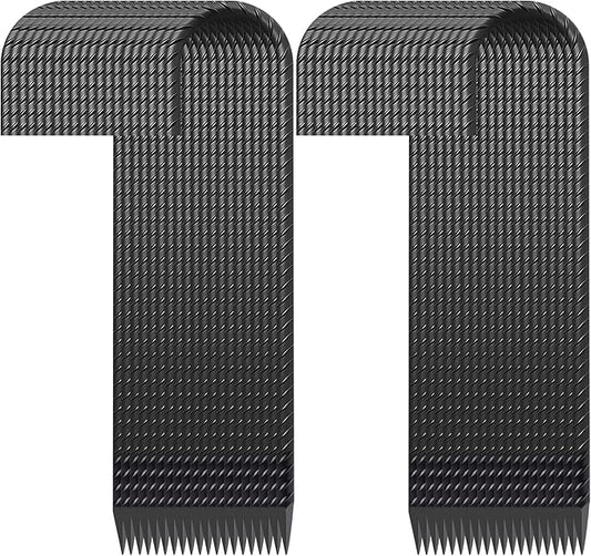 16" Ground Rebar Stakes Heavy Duty J Hook Ground Anchors, 5/16 inch Curved Steel Tent Stakes Anti Rust Steel Ground Stakes for Chain Link Wire Fencing, Pack of 40, Black-CasaMuseHome