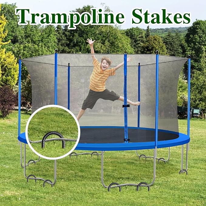 16 Inch Rebar Stakes J Hook 26 Pack Ground Stakes Heavy Duty Tent Stakes with Chisel Point End Chain Link Fence Stakes Galvanized Steel Ground Anchors Metal Spikes Black Coated-CasaMuseHome