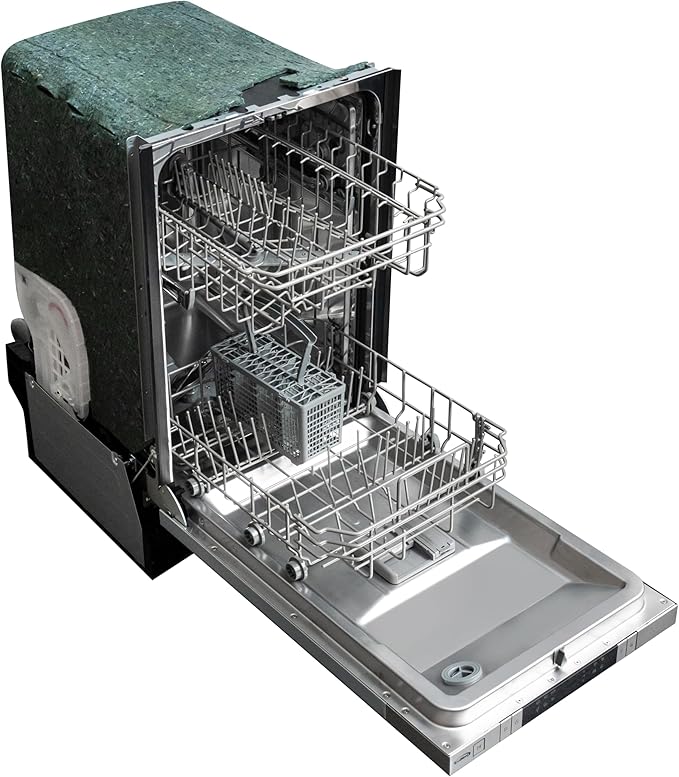 KoolMore KM-DW1852-PR 18 in. ADA Panel Ready with 8 Place Settings 52 DB Dishwasher in Stainless-Steel, UL and Energy Star Certified