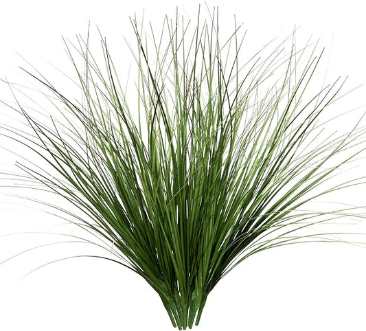 8PCS 17.3" Fake Plants Artificial Wheat Grass Greenery Plastic Plants Fake Grass Artificial Plants for Outdoor Decor Artificial Flower with Greenery Stems for Indoor Home Decoration-CasaMuseHome