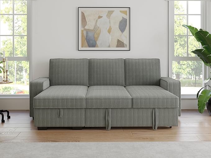91-inch Reversible Sectional Sleeper-CasaMuseHome