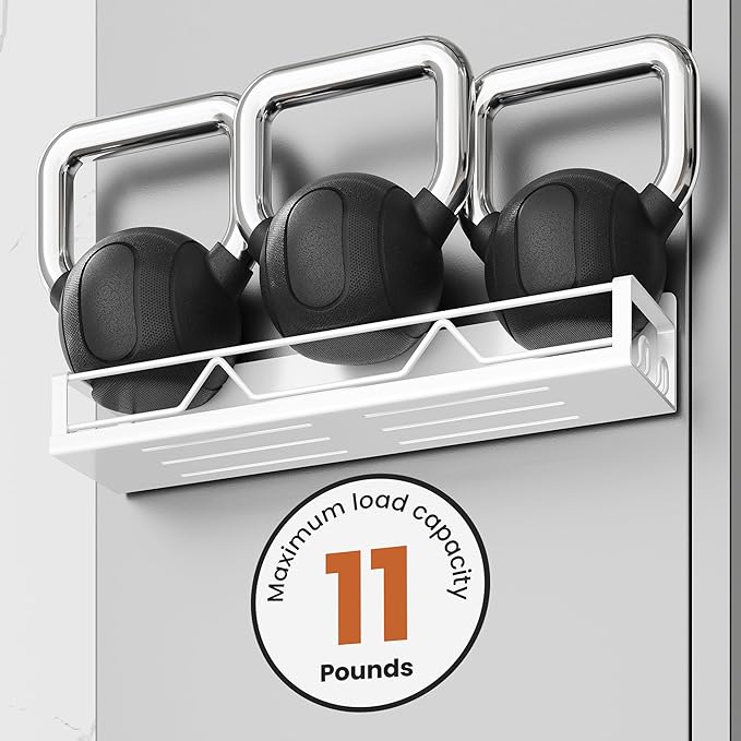 16.9 Inch Wide Large Capacity Magnetic Spice Rack for Refrigerator, 4 Pack Metal Fridge Shelf, White-CasaMuseHome
