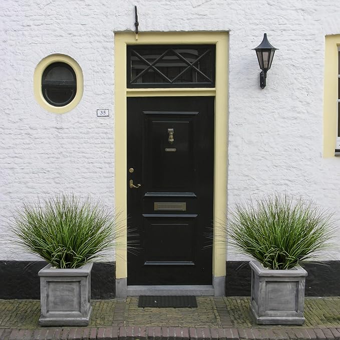 32PCS 17.3" Fake Plants Artificial Wheat Grass Greenery Plastic Plants Fake Grass Artificial Plants for Outdoor Decor Artificial Grass Plant with Greenery Stems for Indoor Home Decoration-CasaMuseHome