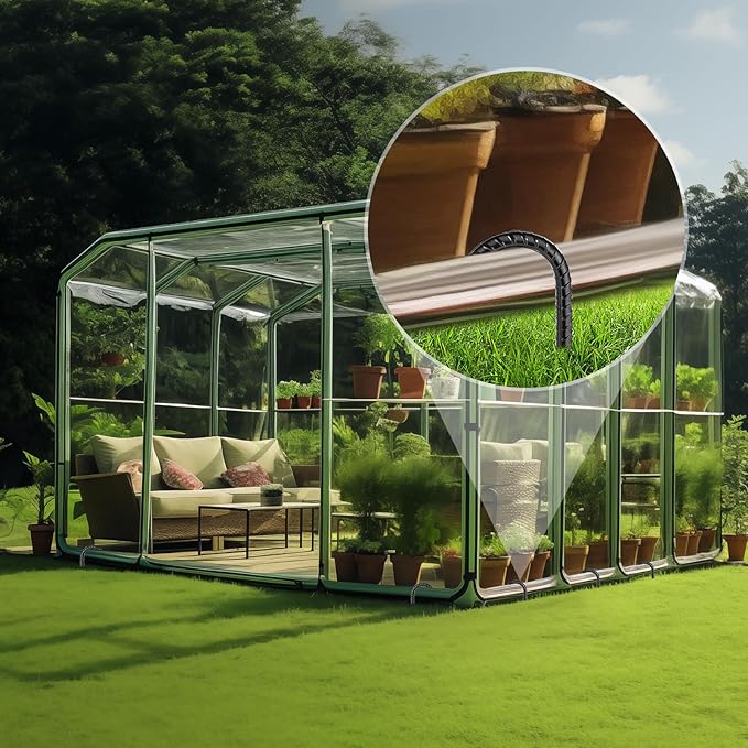 16 Inches 24-Pack J Hook Rebar Stakes Heavy Duty Tent Stakes with Chisel Point End, Steel Ground Anchors Metal Garden Stakes Chain Link Fence Stakes Black Coated-CasaMuseHome