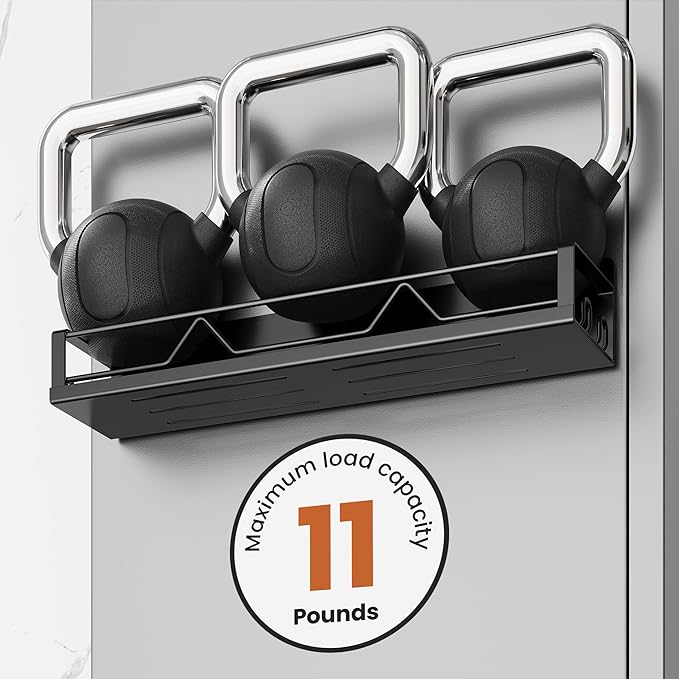 16.9 Inch Wide Large Capacity Magnetic Spice Rack for Refrigerator, 4 Pack Metal Fridge Shelf, Black-CasaMuseHome