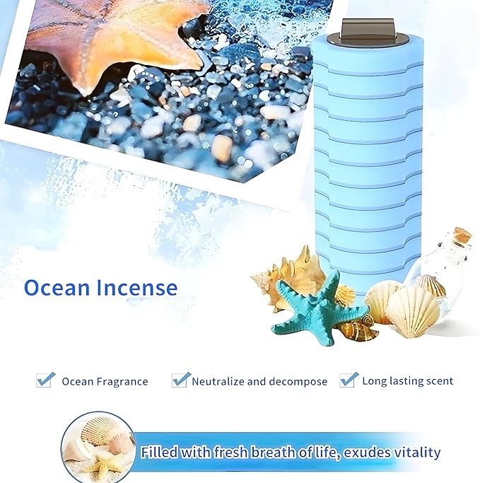 56 Count Toilet Bowl Wand Refills, KIRIKIT Wall-Mounted Disposable Toilet Cleaner Brush Heads for Bathroom Toilet Scrubber Cleaning Accessories, Lavender, Lemon, Ocean-CasaMuseHome