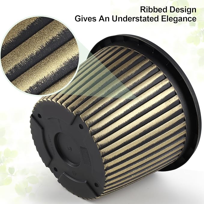 16 inch Large Planter Indoor Outdoor Plant Pots, 4 Pack Plastic Flower Pots with Saucer And Drainage Holes, Modern Garden Planters For Planting Medium Large Plants, Decorative Resin Garden Pots-CasaMuseHome