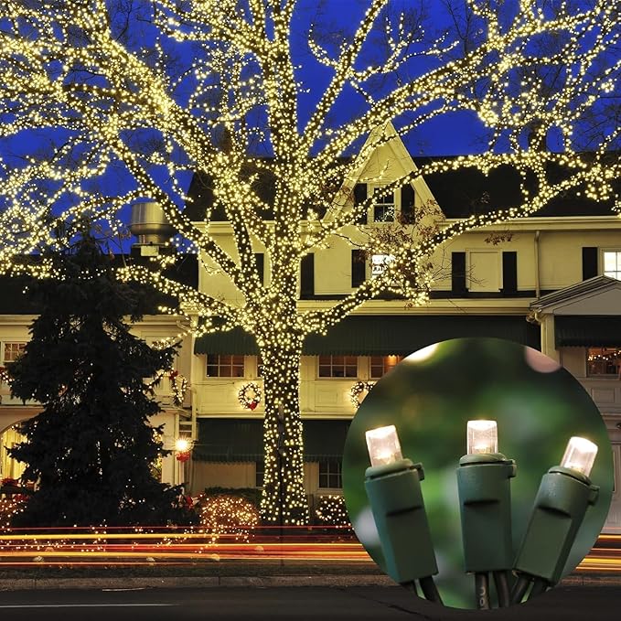 150 Count Warm White- String Lights - LED Christmas Lights, Mini led Lights for Indoor Outdoor Home Holiday Party Wedding Independence Day Decoration-CasaMuseHome