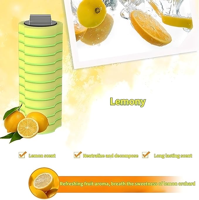 56 Count Toilet Bowl Wand Refills, KIRIKIT Wall-Mounted Disposable Toilet Cleaner Brush Heads for Bathroom Toilet Scrubber Cleaning Accessories, Lavender, Lemon, Ocean-CasaMuseHome