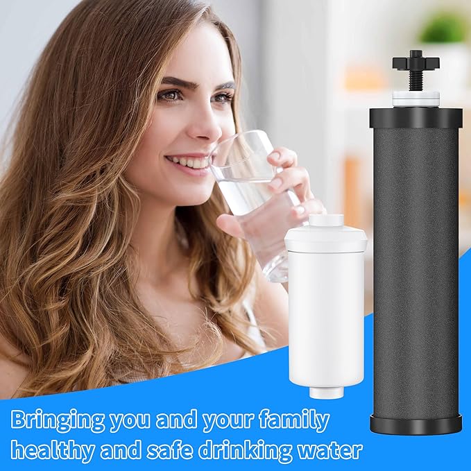 4 Pack Gravity Water Filter Replacement,Gravity Water Filter Replacement for Berkey® BB9-2® Black Filters & PF-2® Fluoride Filters, Compatible with Berkey® Filtration System-CasaMuseHome