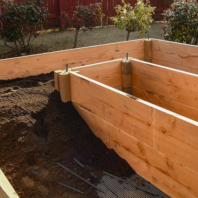 16 inches Ground Rebar Stakes (16 pcs) Heavy Duty Metal Spikes for Concrete Timber Garden Plant, Long Straight Steel Stakes for Tent, 3/8" Thickness Ground Anchors with Chisel Point End, Black-CasaMuseHome