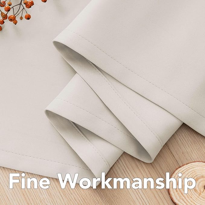 H.VERSAILTEX Thermal Insulated Blackout Window Panels Microfiber Formaldehyde-Free Kids Curtains for Holiday Season Home Decoration,Grommet Top,52 by 96 - Inch - Fog - Set of 2-CasaMuseHome