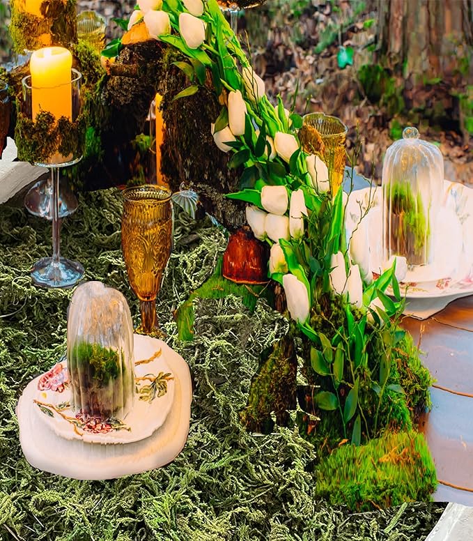 35 OZ Fake Moss for Potted Plants Artificial Moss for Fake Plants Faux Moss for Planters Decorative Moss for Craft and Home Decor…-CasaMuseHome