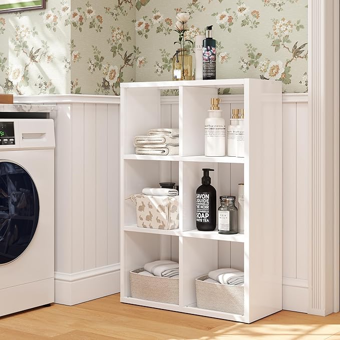 4 Cube Book Shelf - High-Strength Steel Cube Storage Organizer with Open Display Shelves for Living Room-CasaMuseHome