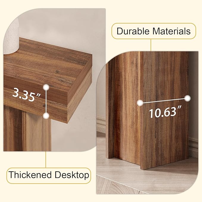 55Inch Farmhouse Console Table,Wooden Rectangular Sofa Table Behind The Couch,Entryway Console Table with Storage for Living Room, Hallway,Entrance (Light Brown)-CasaMuseHome