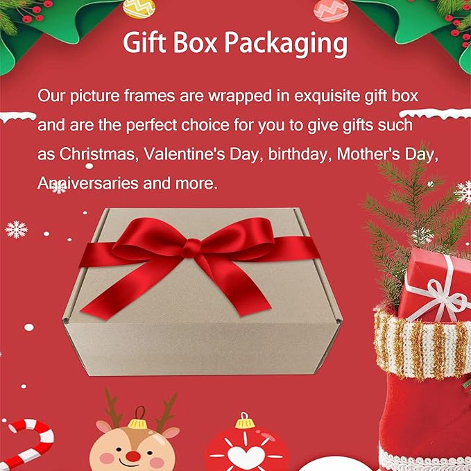 4x6 Picture Frame Set of 4, 4 x 6 Wood Photo Frames with Mat for 3.5x5, Wooden Frame with Real Glass Cover for Wall and Tabletop Display,Gold-CasaMuseHome