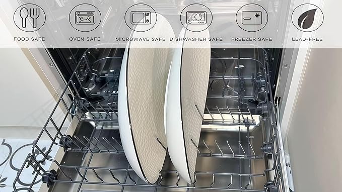 15" Large Serving Platter - Oval Large Serving Tray, Ceramic Serving Dish, White Platters for Serving Food, Appetizers, Entertaining, Party, Set of 2-CasaMuseHome