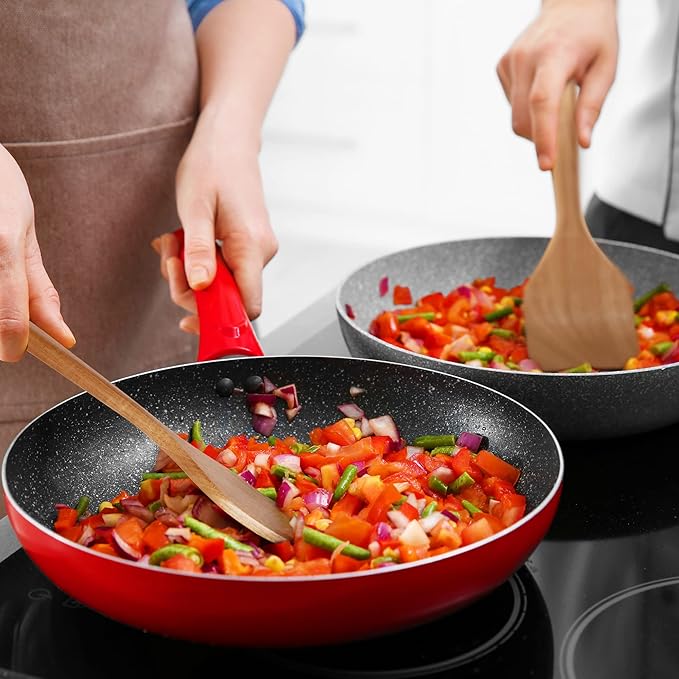 Acacia Wooden Spoons for Cooking: 5-Piece Kitchen & Cooking Utensils Set - Wooden Spatula, Slotted & Pasta Spoon - Essential Wooden Utensil Set-CasaMuseHome