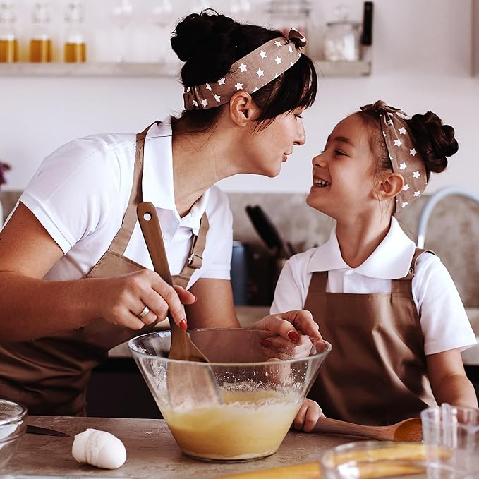 6-Piece Acacia Wood Cooking Utensil Set – Wooden Kitchen Pan Toolset for Nonstick Cookware – Includes Spoons & Spatulas – Non-Scratch, Eco-Friendly Cooking Tools – Everyday Use - Lifetime Replacements-CasaMuseHome
