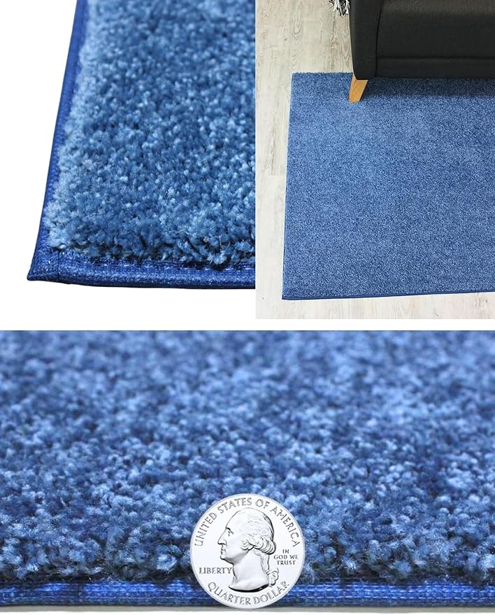 KOECKRITZ Soft and Colorful Kids Classroom Area Rugs (Passes Flammability Pill Test) Many Sizes and Bright Colors to Select from (10' Round, Royal)-CasaMuseHome