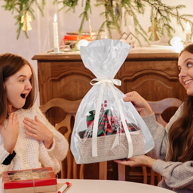 4 Pack Small Storage Shelf Baskets for Organizing, Mini Woven Rope Storage Bins for Towels, Cute Decorative Closet Organizer，Baby Nursery, Gift Empty Baskets -13.78''Lx9.84''Wx5.51''H-Brown-CasaMuseHome