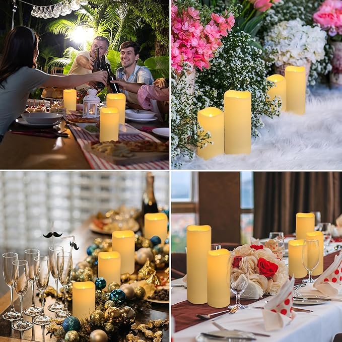 60-Pack LED Flameless Candles with Remote Control - Perfect for Home, Parties, and Special Occasions - Create a Magical Ambiance Effortlessly(Three Sizes)-CasaMuseHome