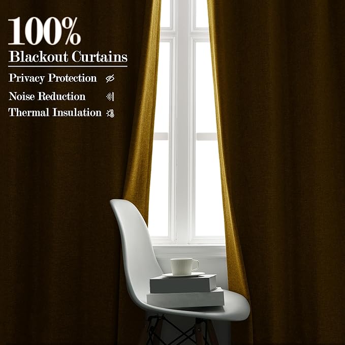 150 Inches Extra Wide Room Divider Draperies, Pinch Pleat Drapes, Absolutely Blackout Sliding Door Drapery, Total Privacy Ceiling Track Curtains, 150" W by 102" L, Yellow (1 Panel)-CasaMuseHome