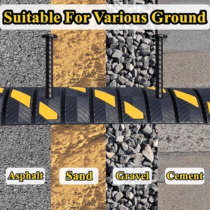 16 Inch Rebar Stakes 10 Pack Heavy Duty Ground Anchors 1/2 Inch Diameter Galvanized Steel Asphalt Anchoring Metal Spikes for Speed Bump, Parking Curb and Camping Tent-CasaMuseHome