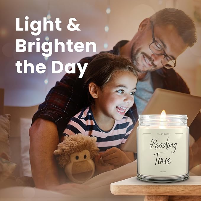 1OAK Vanilla Soy Candles - Reading Candle - Gifts for Readers - Cool Gifts for Book Lovers Women - Book Themed-CasaMuseHome