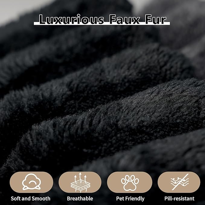 157.5" L Shaped Modern Sofa Modular Sectional Cloud Couch with Ottoman,Deep Seat Upholstered Couches with Corduroy Fabric for Living Room Furniture,Bedroom and Apartment,No Assembly Required,Black-CasaMuseHome