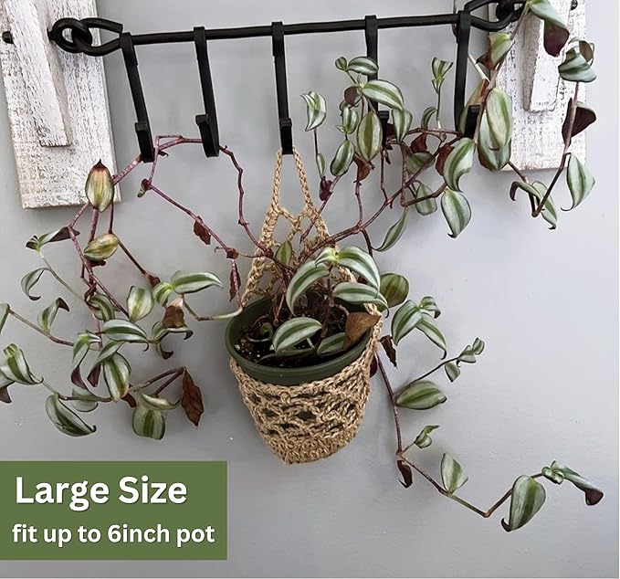 2PK Wall Planters for Indoor Plants, Macrame Plant Hanger | Wall Planter, Plant Hanger, Hanging Planter (2PK, for 6 inch Pot)-CasaMuseHome