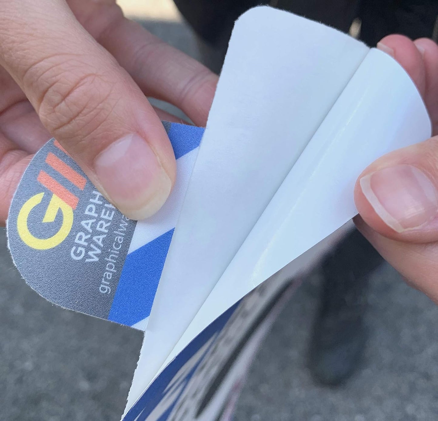 "Phones Down Heads Up" Safety Sign - Laminated Adhesive Floor Signs by Graphical Warehouse (18)