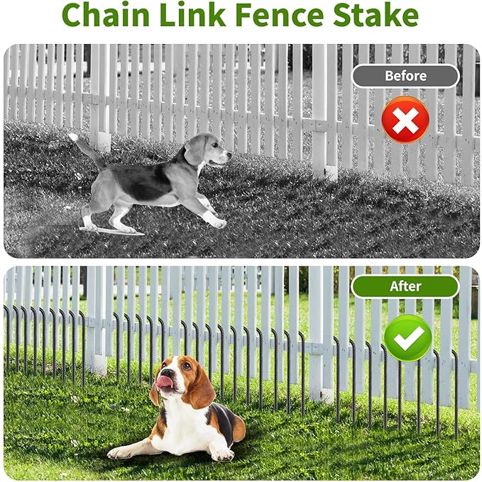 24 inches J Hook Rebar Stakes (16-Pack), Extra Long Garden Stakes with Chisel Point End Steel Rebar Ground Stakes for Tent Chain Link Fence and Outdoor Decorations Black Coated-CasaMuseHome