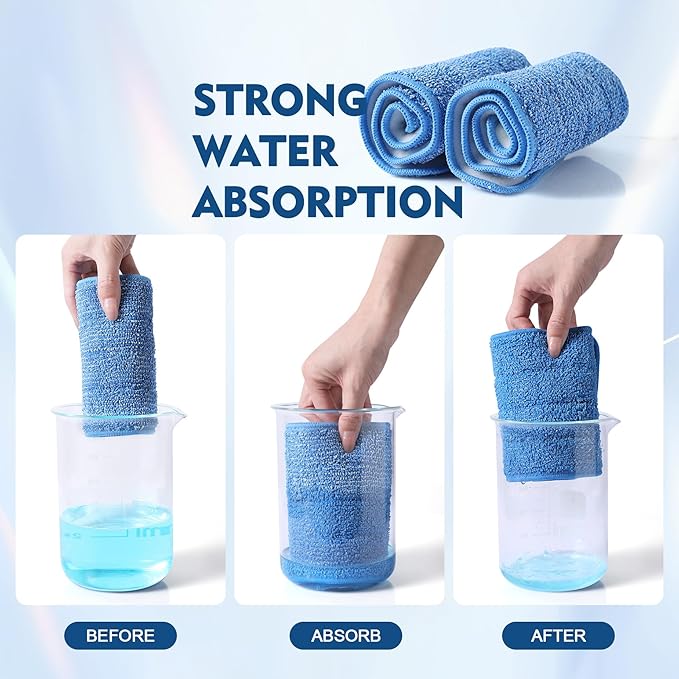 3 Pack Microfiber Mop Pads, Mop Replacement Pads Refills Floor Spray Mop Pads Wet Moping Pads Refill Reusable Pads Suitable for All Spray Mops Cleaning-CasaMuseHome