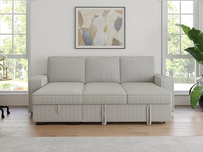 91-inch Reversible Sectional Sleeper-CasaMuseHome