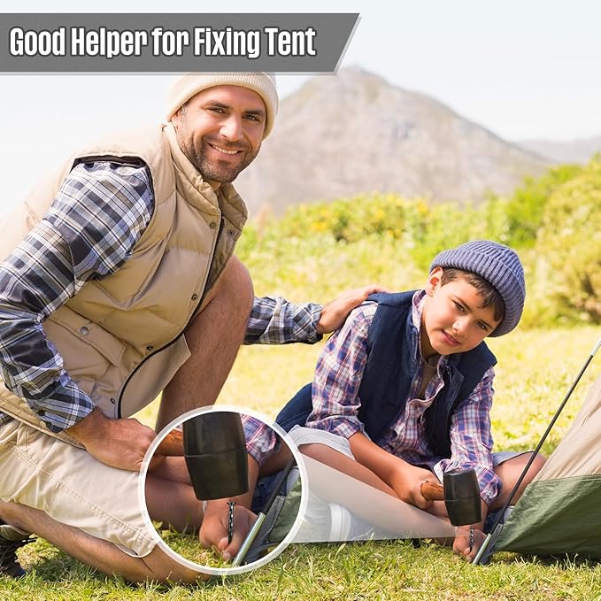 200 Pcs Metal Nails 8 Inch Artificial Spikes Galvanized Spiral Landscape Stakes Edging Spikes Garden Stakes for Fake Landscaping Grass Ground Lawn(Black)-CasaMuseHome